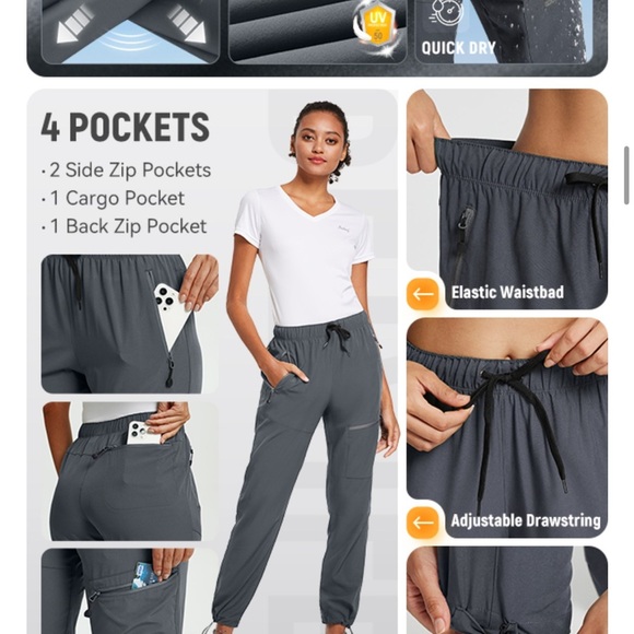 Baleaf Hiking Active Jogger Pants - Picture 6 of 12
